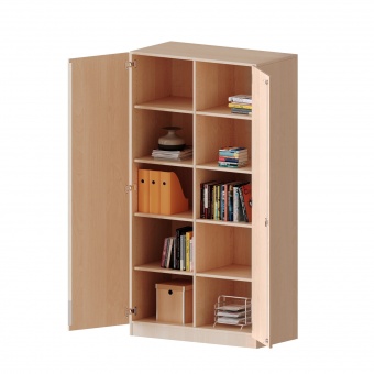 evo Schrank, BHT 120x190x50cm 5OH 2Türen, mit Schloss Mittelwand, je  